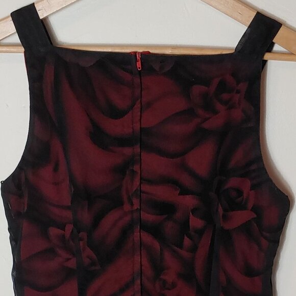 Unconventional Lace Y2K Whimsigoth 90s Mesh Velvet Dress Bias Cut Fairycore VTG - Picture 6 of 8